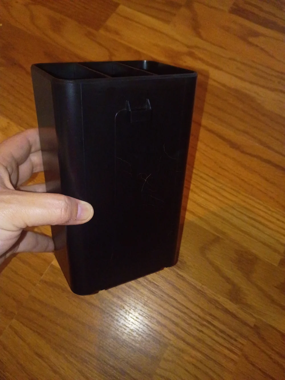 Sleek Black Container With Clip